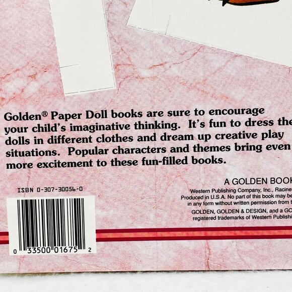 Vintage Beauty & the Beast Disney Paper Doll  Booklet - Unused/New - Picture 9 of 9